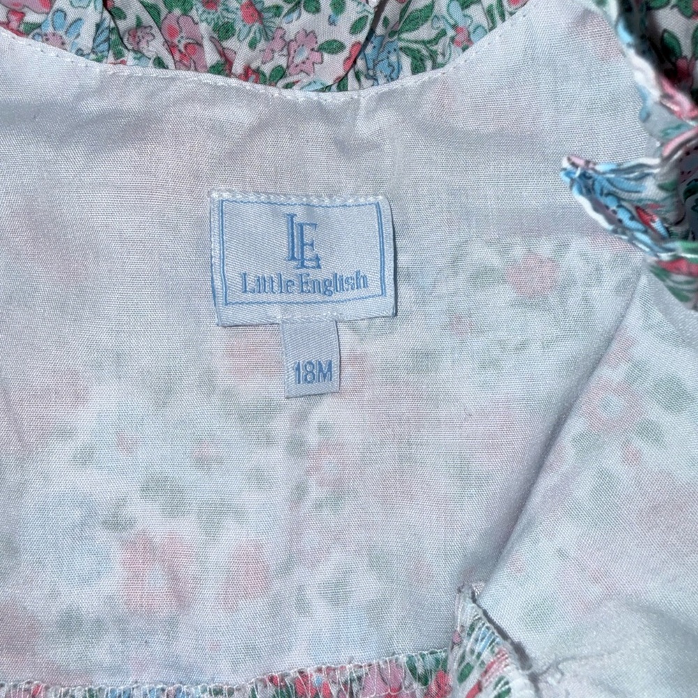 SOLD OUT LITTLE ENGLISH NWOT Canterbury Floral Birdie Romper 18M - Picture 6 of 7